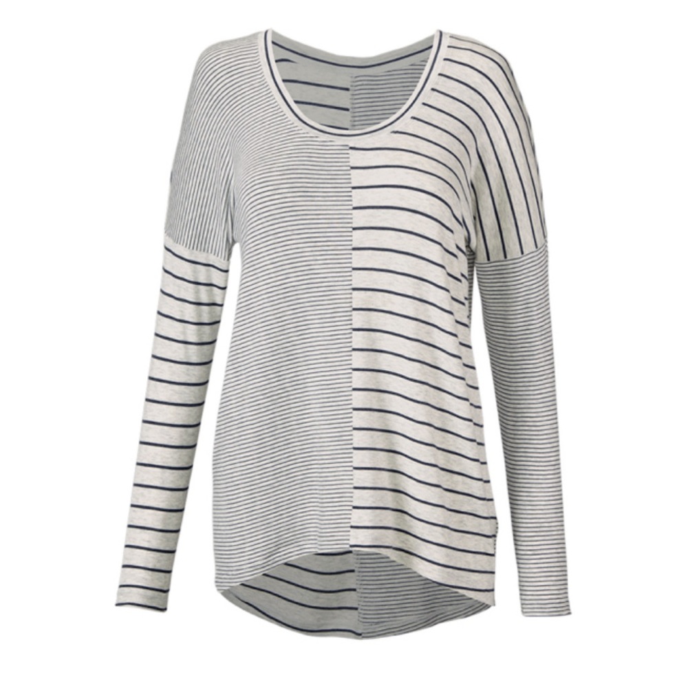 Cabi Pivot Tee - Pewter Stripe Size Xsmall - image 1